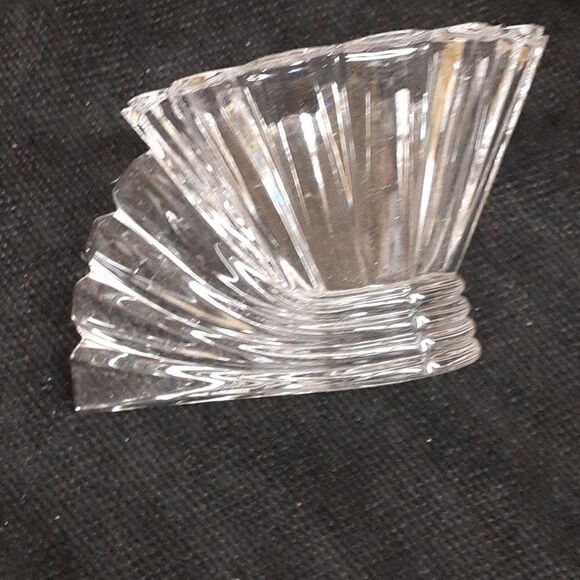 Vintage Rosenthal Studio-Linie 24% Lead Crystal Candy Nut Dish Art Deco Fan. - Picture 3 of 7